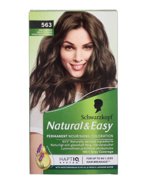 Schwarzkopf Natural & Easy 563 Kølig Lysebrun Schwarzkopf Natural & Easy 563 Kølig Lysebrun