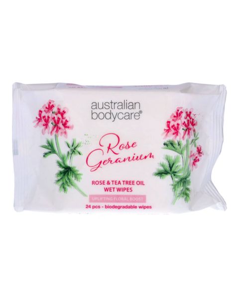 Australian Bodycare Rose & Tea Tree Oil Wet Wipes (U) Australian Bodycare Rose & Tea Tree Oil Wet Wipes (U)