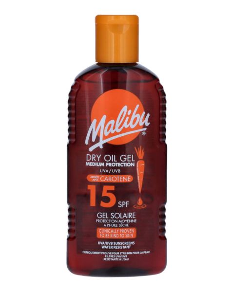 Malibu Dry Oil Gel With Carotene SPF 15 Malibu Dry Oil Gel With Carotene SPF 15