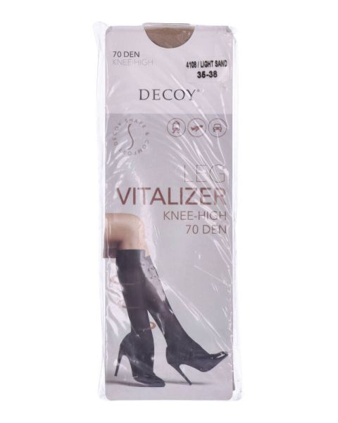 Decoy Leg Vitalizer Knee High (70 Den) Light Sand 35-38 Decoy Leg Vitalizer Knee High (70 Den) Light Sand 35-38