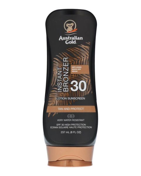 Australian Gold Instant Bronzer Lotion Sunscreen SPF 30 (F)