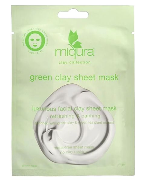 Miqura Green Clay Sheet Mask (U) Miqura Green Clay Sheet Mask (U)