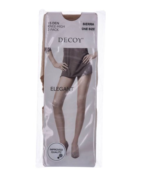 Decoy Silk Look (15 Den) Sierra 2-Pack Knee High One Size Decoy Silk Look (15 Den) Sierra 2-Pack Knee High One Size