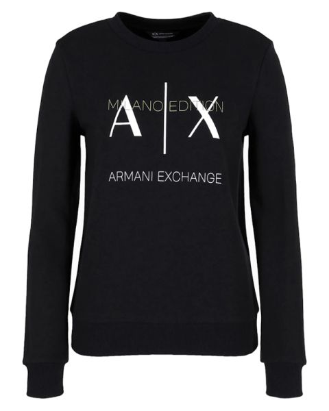 Armani Exchange Frau Sweatshirt Schwarz M
