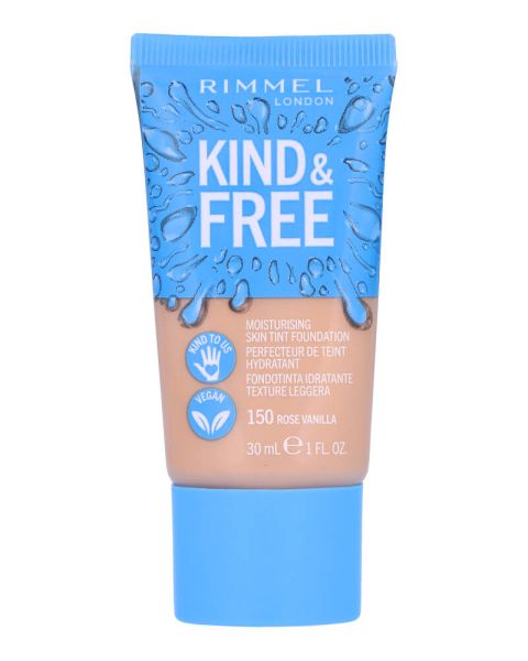 Rimmel London Kind & Free Moisturising Skin Tint Foundation 150 Rose Vanilla Rimmel London Kind & Free Moisturising Skin Tint Foundation 150 Rose Vanilla