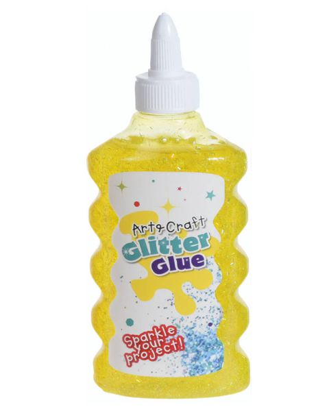 Krea Glitter Kleber Gelb