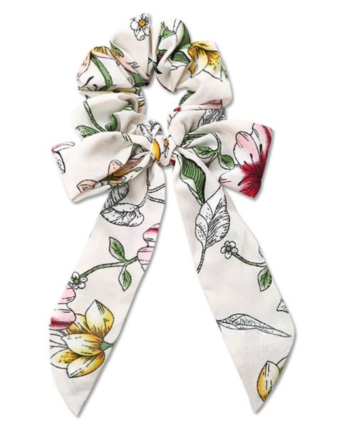 Everneed Trille Bow Scrunchie Weiß