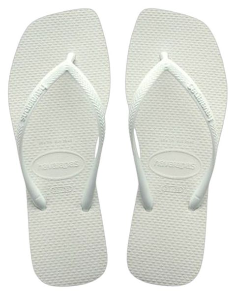 Havaianas Slim Square Flip Flops White BR 39/40