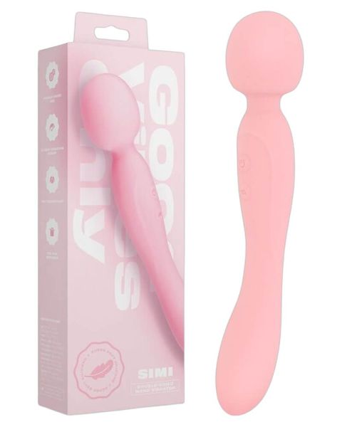 Good Vibes Only Simi — Double-Sided Wand Vibrator — Pink Good Vibes Only Simi — Double-Sided Wand Vibrator — Pink