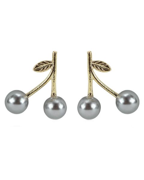Everneed Cherry - Ohrringe - grau/gold (U)
