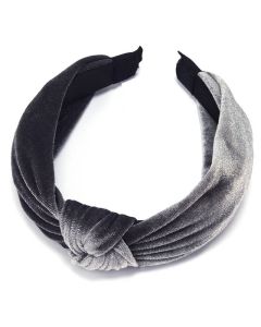 Everneed Velvet Haarband - Grau 