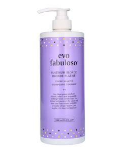 Evo Fabuloso Platinum Blonde Toning Shampoo (beskadiget emballage)