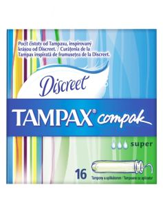 Tampax Compak Discreet - Super 16 stk 