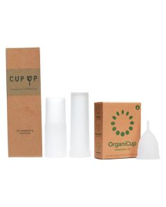 CupUp Einführhülse + Optional OrganiCup Menstruationstasse