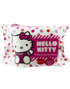 Hello Kitty Hand & Body Wipes 90 stk 