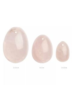 La Gemmes Rose Quartz Yoni Egg Set