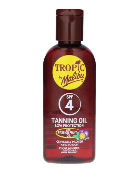 Tropic By Malibu Tanning Oil With Passion Fruit SPF 4