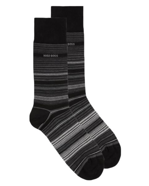 Boss Hugo Boss Socken aus ägyptischer Baumwolle Größe 39-42 - Mehrfachstreifen