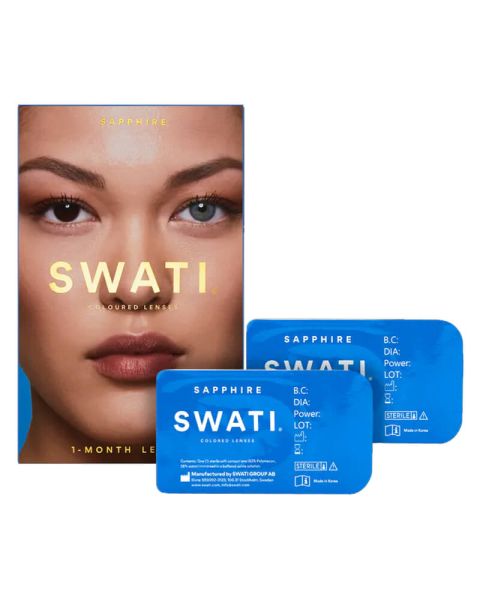 Swati 1-Monats-Kontaktlinsen Sapphire