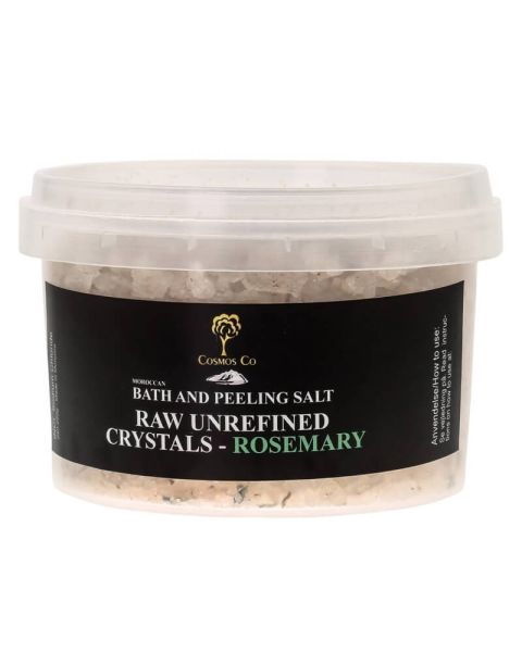 COSMOS CO Bath And Peeling Salt Raw Unrefined Crystals Rosemary