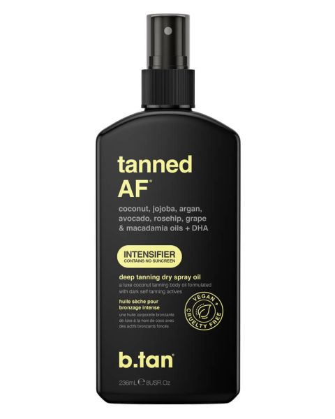 b.tan Tanned AF Intensifier Deep Tanning Dry Spray Oil