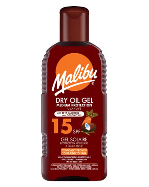 Malibu Dry Oil Gel With Beta Carotene SPF 15