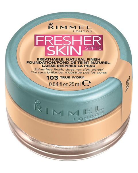 Rimmel Fresher Skin Foundation SPF 15 103 True Ivory