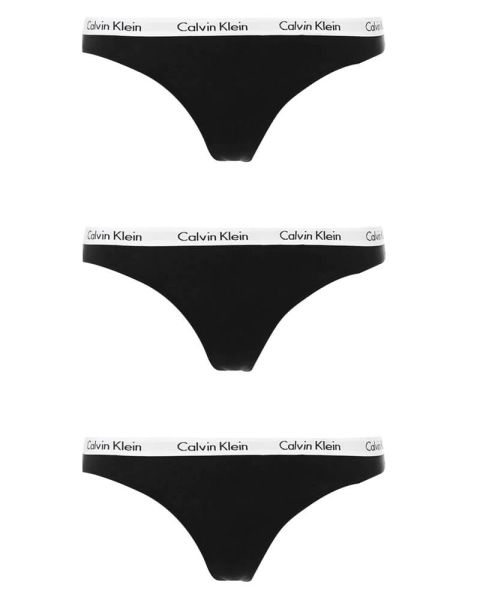 Calvin Klein Thongs 3-pack - S