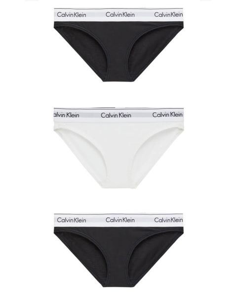 Calvin Klein Bikini Briefs 3-pack Black/White - XS