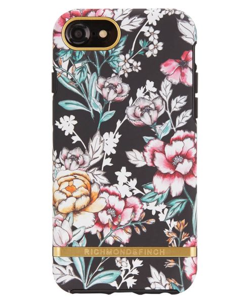 Richmond And Finch Black Floral iPhone 6/6S/7/8 Cover (U)