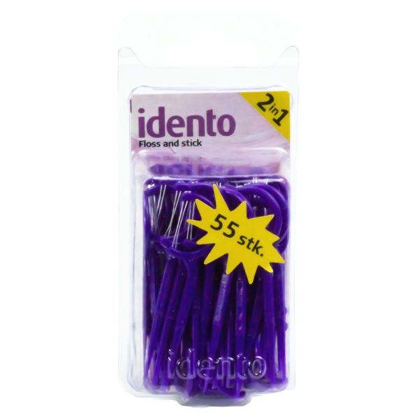 Idento Floss and Stick 2 in 1 Lilla