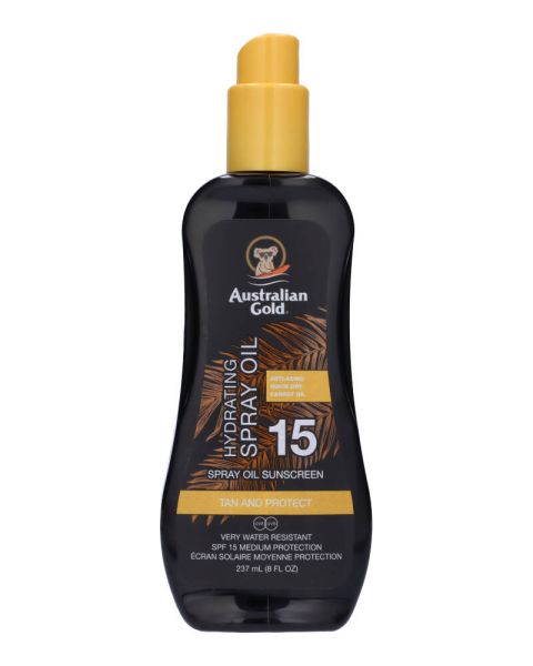 Australian Gold Spray Oil Sunscreen Carrot Oil Formula SPF 15