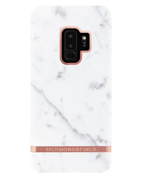 Richmond & Finch White Marble - Rose Samsung S9 Plus Cover