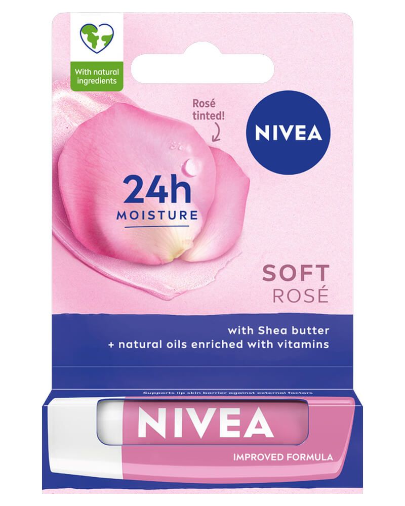 Nivea Soft Rose Caring Lip Balm 4 g