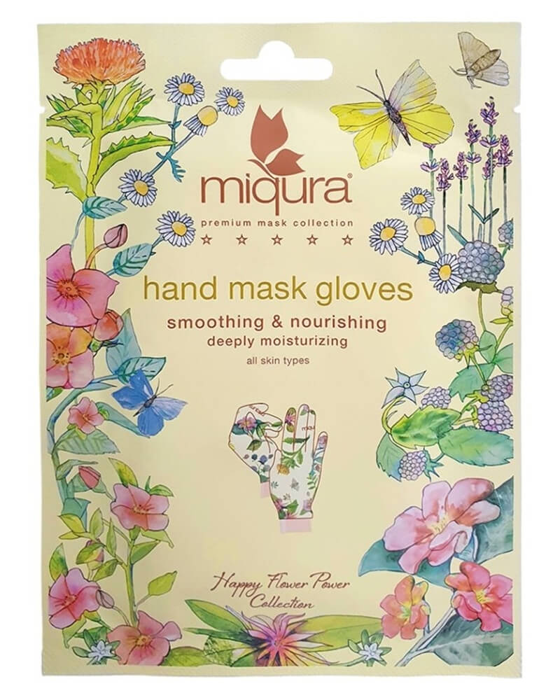 Miqura Happy Flower Power Collection Hand Mask Gloves